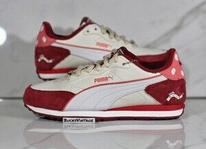 Puma x Squishmallows Miler Malcolm Mushroom Womens Size 6.5 Dark Crimson NEW